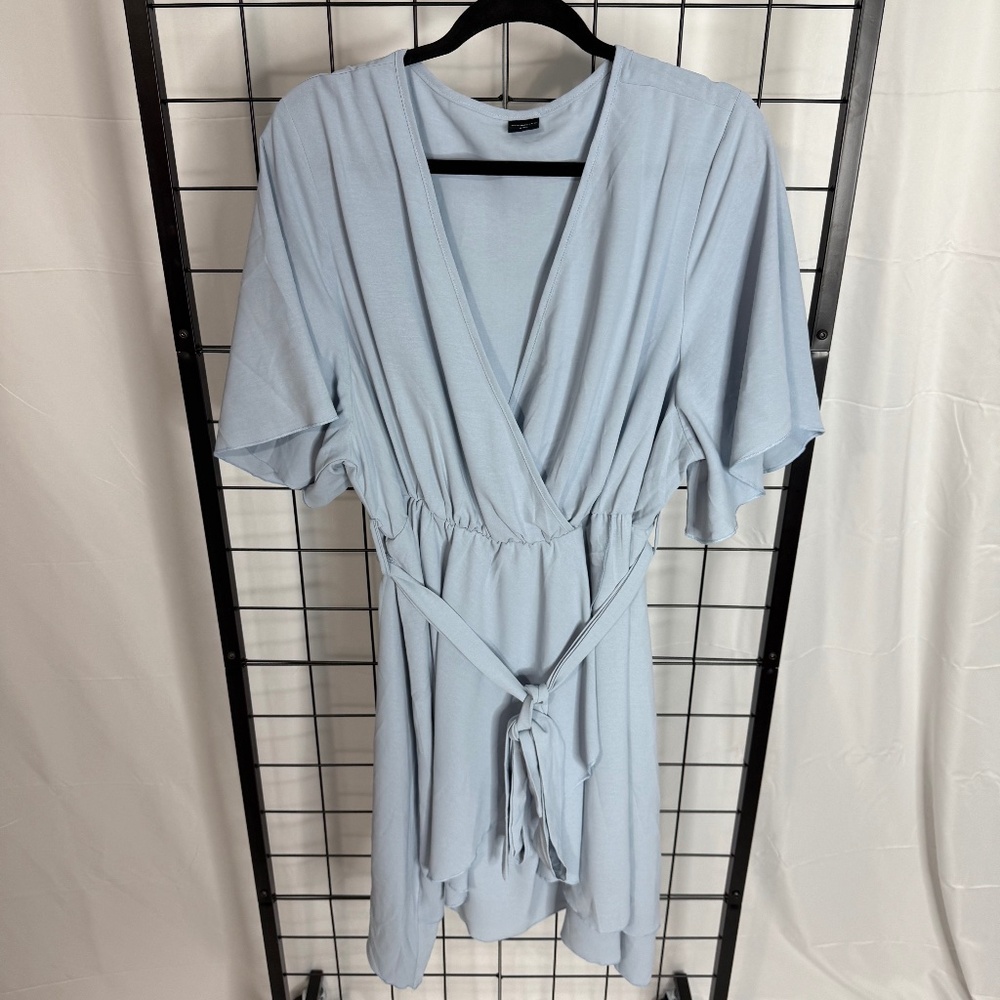 Scomchic 4XL Blue Mini Dress with Flared Bottom